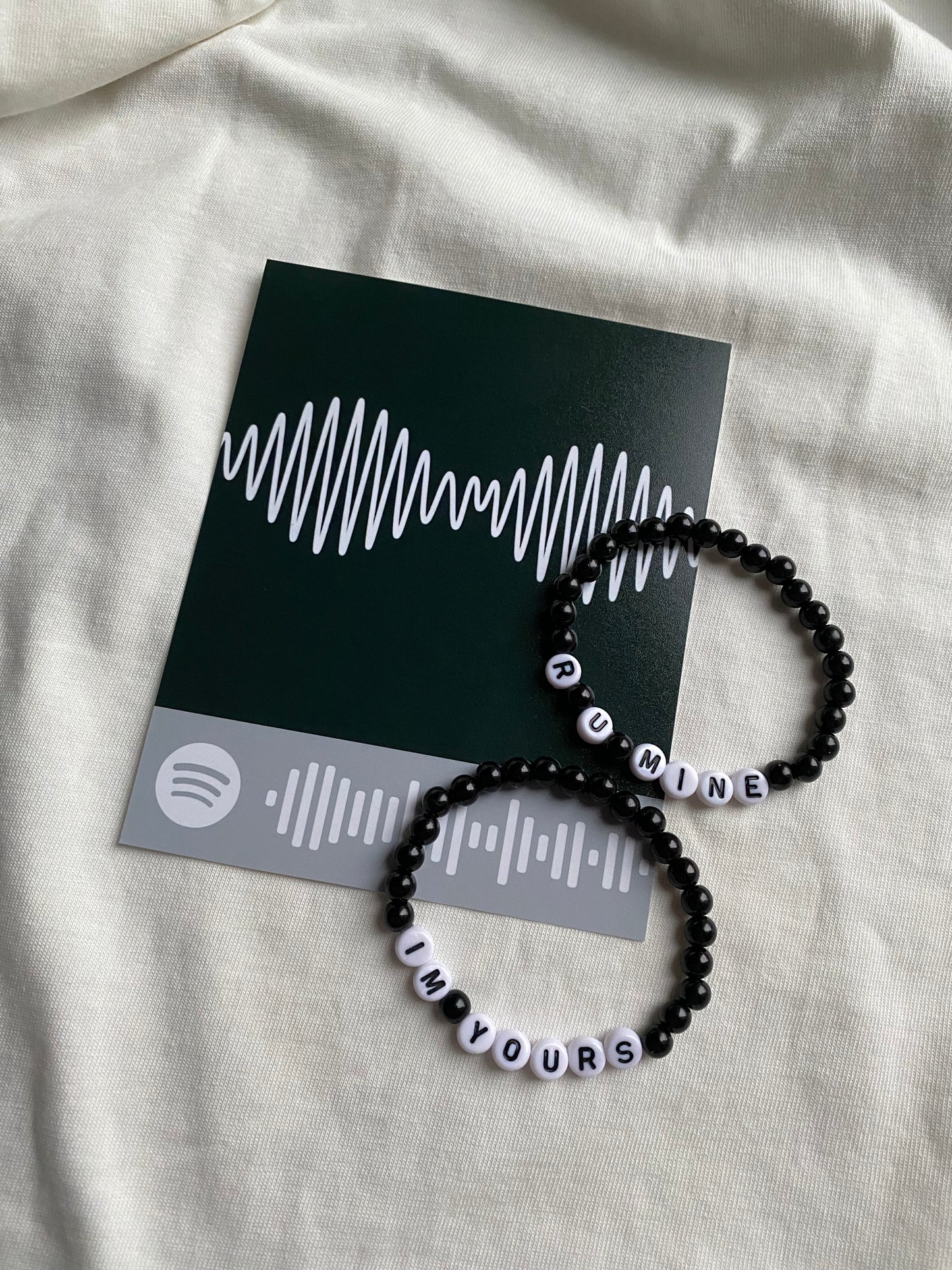 R u mine by Arctic Monkeys matching bracelets