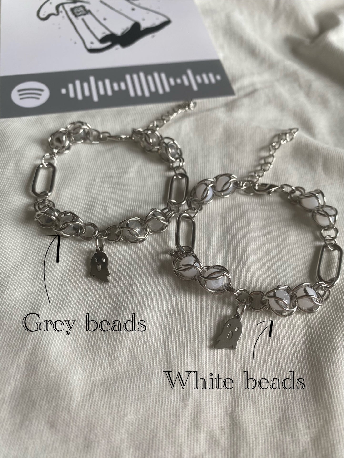Ghosts matching bracelets